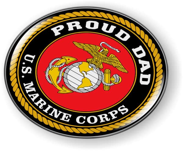 USMC Proud Dad Emblem